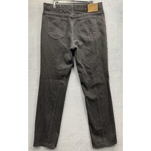 Vintage Lee 1889 Denim Jeans Men's 100% Cotton Black Made In USA Size 38X34